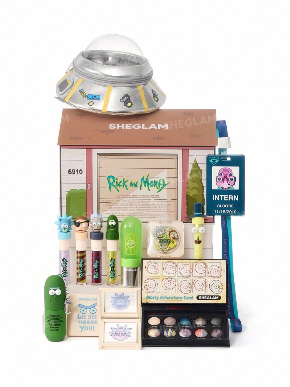 RICK AND MORTY 2.0 X ADULT SWIM Sheglam 12pcs FULL COLLECTION MAKEUP SET KIT